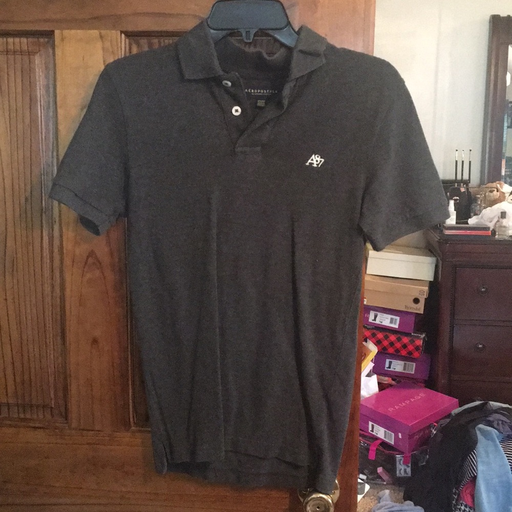 Aeropostale XS men’s gray polo shirt